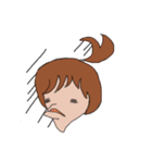 ポニテgirl（個別スタンプ：8）