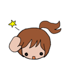 ポニテgirl（個別スタンプ：14）