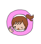 ポニテgirl（個別スタンプ：17）