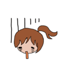 ポニテgirl（個別スタンプ：19）