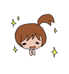 ポニテgirl（個別スタンプ：25）