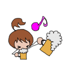 ポニテgirl（個別スタンプ：32）