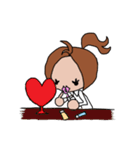 ポニテgirl（個別スタンプ：33）