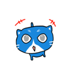blue-white cat（個別スタンプ：23）