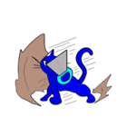 青ネコ（個別スタンプ：1）