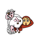 猿と羊（個別スタンプ：28）