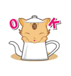 茶蓋猫（個別スタンプ：7）