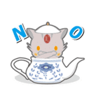 茶蓋猫（個別スタンプ：8）