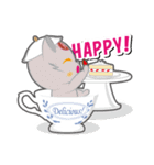 茶蓋猫（個別スタンプ：38）