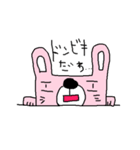 うさぎとくま（個別スタンプ：34）