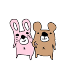 うさぎとくま（個別スタンプ：36）