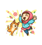 Hijabers ＆ Kitty（個別スタンプ：1）