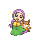 Hijabers ＆ Kitty（個別スタンプ：6）