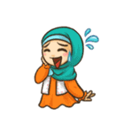 Hijabers ＆ Kitty（個別スタンプ：8）