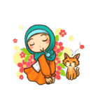 Hijabers ＆ Kitty（個別スタンプ：12）