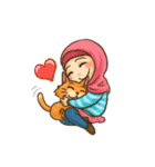 Hijabers ＆ Kitty（個別スタンプ：13）