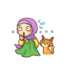 Hijabers ＆ Kitty（個別スタンプ：17）