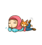 Hijabers ＆ Kitty（個別スタンプ：24）