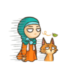 Hijabers ＆ Kitty（個別スタンプ：39）