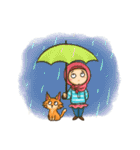 Hijabers ＆ Kitty（個別スタンプ：40）