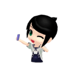 Lucky Cute Girl (Eng Version)（個別スタンプ：1）