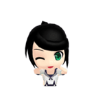 Lucky Cute Girl (Eng Version)（個別スタンプ：3）