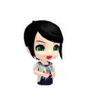 Lucky Cute Girl (Eng Version)（個別スタンプ：6）