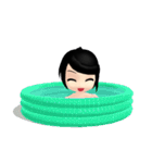 Lucky Cute Girl (Eng Version)（個別スタンプ：7）