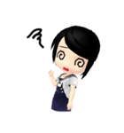 Lucky Cute Girl (Eng Version)（個別スタンプ：12）