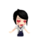 Lucky Cute Girl (Eng Version)（個別スタンプ：19）
