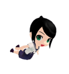 Lucky Cute Girl (Eng Version)（個別スタンプ：24）