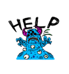 LAZY MONSTERS（個別スタンプ：16）