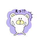 ゆるいクマで返信 ズキュン！！（個別スタンプ：5）