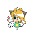 眼帯にゃん子さん（個別スタンプ：2）