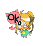 眼帯にゃん子さん（個別スタンプ：8）