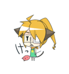 眼帯にゃん子さん（個別スタンプ：15）