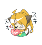 眼帯にゃん子さん（個別スタンプ：27）
