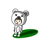 動物着ぐるみ Zooくるみ 白くま編（個別スタンプ：34）
