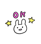 うさぎのみゅうちゃん（個別スタンプ：1）