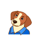 cute beagle dogs（個別スタンプ：18）