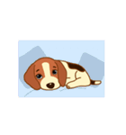 cute beagle dogs（個別スタンプ：35）