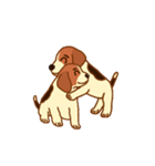 cute beagle dogs（個別スタンプ：39）