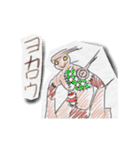 クレヨン落書き風キャラクターズ（個別スタンプ：5）