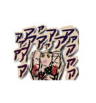クレヨン落書き風キャラクターズ（個別スタンプ：15）