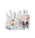 クレヨン落書き風キャラクターズ（個別スタンプ：25）
