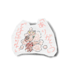 クレヨン落書き風キャラクターズ（個別スタンプ：35）