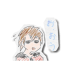 クレヨン落書き風キャラクターズ（個別スタンプ：36）
