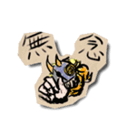 クレヨン落書き風キャラクターズ（個別スタンプ：38）