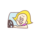 イエローガール（個別スタンプ：5）