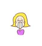 イエローガール（個別スタンプ：7）